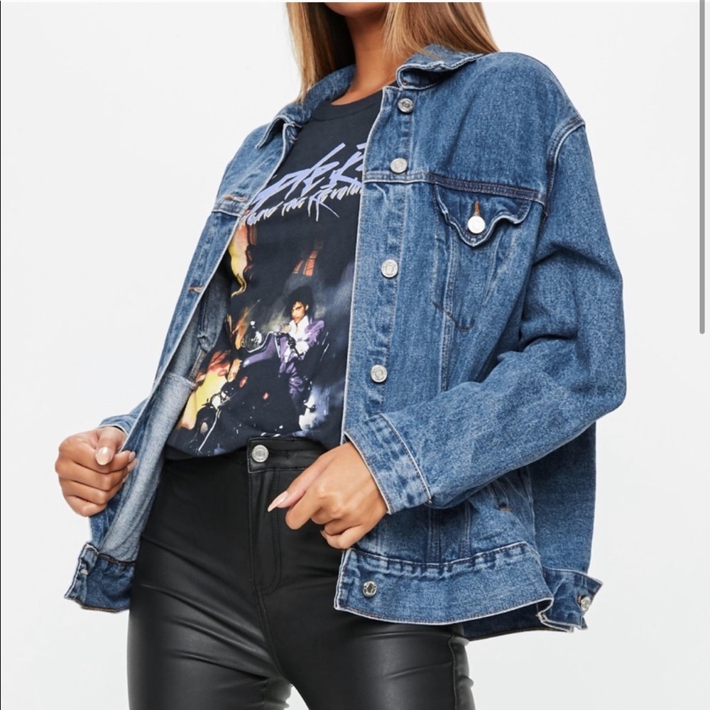 Missed guided oversized jeans jacket